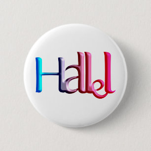 Hallel.png Ronde Button 5,7 Cm