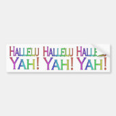 Hallelu Yah! (regenboog) Bumpersticker (Voorkant)
