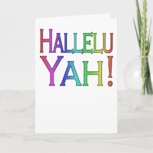 Hallelu Yah! (regenboog) Pasen kaart