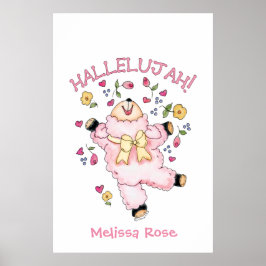Halleluja Dansend Lam Poster