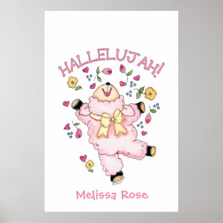 Halleluja Dansend Lam Poster