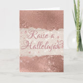 Halleluja opvoeden Christus is geboren Kerstmis Feestdagen Kaart (Voorkant)