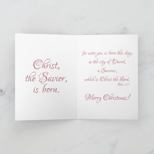 Halleluja opvoeden Christus is geboren Kerstmis Feestdagen Kaart (Binnen)