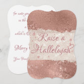 Halleluja opvoeden Christus is geboren Kerstmis Feestdagenkaart (Voorkant / Achterkant)