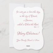 Halleluja opvoeden Christus is geboren Kerstmis Feestdagenkaart (Achterkant)