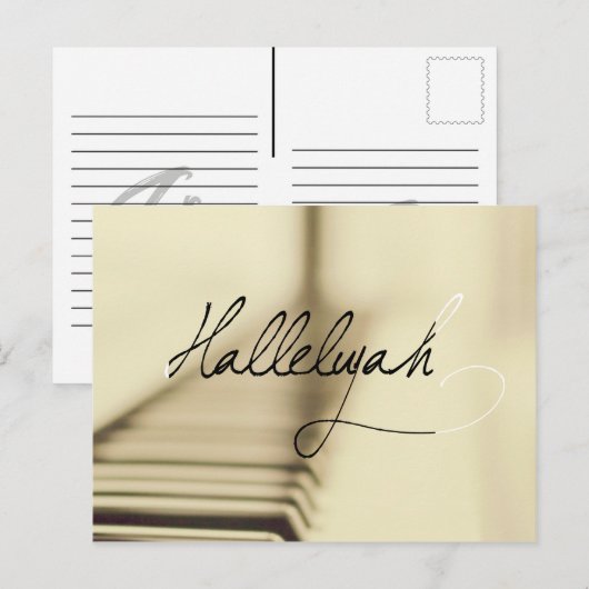 Hallelujah Briefkaart (Voorkant / Achterkant)