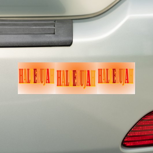 Hallelujah Bumpersticker (Op auto)