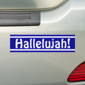Hallelujah! Bumpersticker (Op auto)