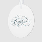 Hallelujah Calligraphy Ornament (voorkant)