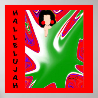 Hallelujah! canvas afdruk poster