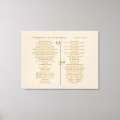 Hallelujah Chorus  Handel's Messiah brown text Canvas Afdruk (Voorkant)
