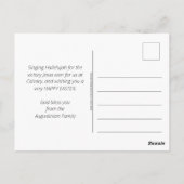 HALLELUJAH CHRIST IS RISEN Easter Briefkaart (Achterkant)