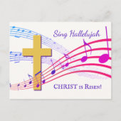 HALLELUJAH CHRIST IS RISEN Easter Briefkaart (Voorkant)