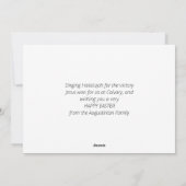 HALLELUJAH CHRIST IS RISEN Easter Feestdagenkaart (Achterkant)