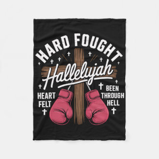 Hallelujah Christelijke Bokshandschoenen Cross Hea Fleece Deken
