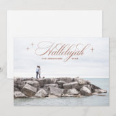 Hallelujah Christmas | Elegante Christelijke foto Feestdagenkaart (Voorkant / Achterkant)