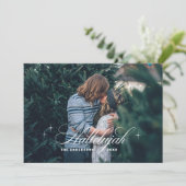 Hallelujah Christmas | Elegante religieuze foto Feestdagenkaart (Staand voorkant)