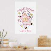 Hallelujah Dancing Lamb Poster (Keuken)