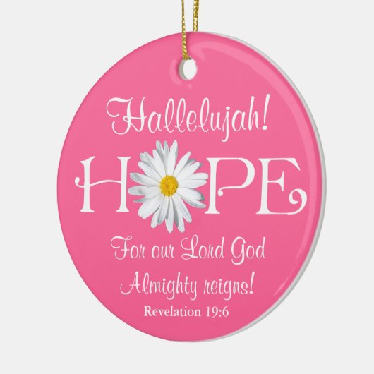 Hallelujah! God reigt! kerstversiering Keramisch Ornament (Links)