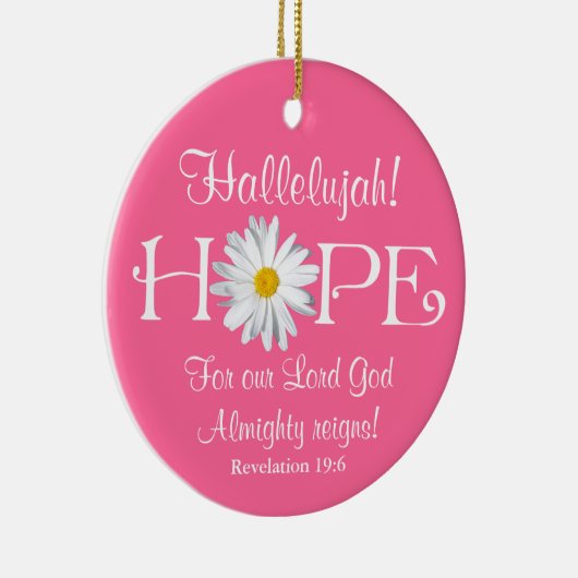 Hallelujah! Heer God reigt! Keramische ornament (Rechts)