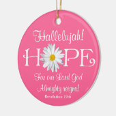 Hallelujah! Heer God reigt! Keramische ornament (Links)