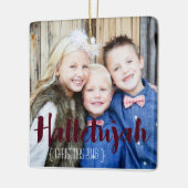 Hallelujah Kerst Foto Ornament (Links)