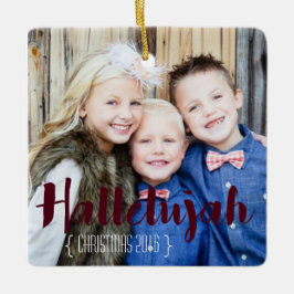 Hallelujah Kerst Foto Ornament