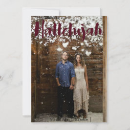Hallelujah Kerstvakantie Kaart