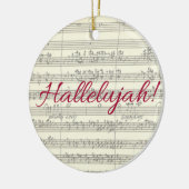 Hallelujah kerstversiering keramisch ornament (Links)