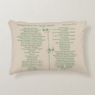 Hallelujah Koor uit Händels Messiah Groen Accent Kussen