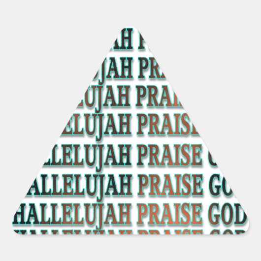 Hallelujah loven God Stickers (Voorkant)
