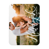 Hallelujah Modern Calligrafie Kerstfoto Magneet (Verticaal)