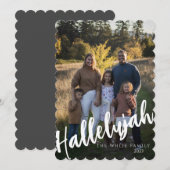 Hallelujah Moderne vakantiekaart Feestdagenkaart (Voorkant / Achterkant)