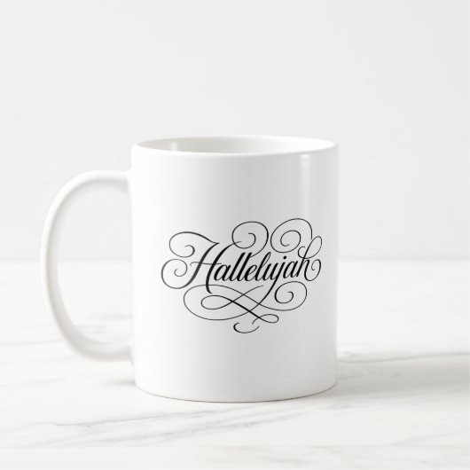 Hallelujah Monogram Koffiemok (Links)