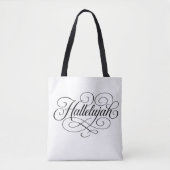 Hallelujah Monogram Tote Bag (Voorkant)