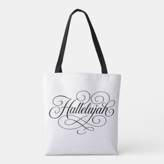 Hallelujah Monogram Tote Bag (Achterkant)