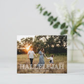 Hallelujah Religieus Kerstfeest Feestdagenkaart (Staand voorkant)