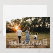 Hallelujah Religieus Kerstfeest Feestdagenkaart (Voorkant / Achterkant)