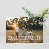 Hallelujah Religieus Kerstfeest Feestdagenkaart (Staand voorkant)