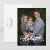 Hallelujah Religieuze Kerst Foto Kaart Ansichtkaar (Voorkant / Achterkant)