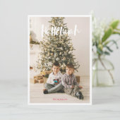 Hallelujah Religieuze kerstfotokaart Feestdagenkaart (Staand voorkant)