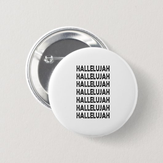 Hallelujah Ronde Button 5,7 Cm (Voorkant /achterkant)