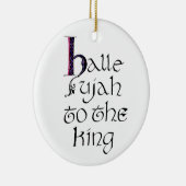 Hallelujah tot de koning Ornament (Rechts)