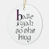 Hallelujah tot de koning Ornament (Links)