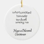 Hallelujah tot de koning Ornament (Achterkant)