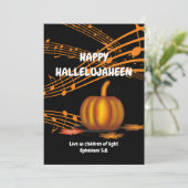 HALLELUJAHEEN | CHRISTELIJK | Halloween Feestdagenkaart (Staand voorkant)