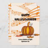 HALLELUJAHEEN | CHRISTELIJK | Halloween Feestdagenkaart (Voorkant / Achterkant)