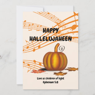 HALLELUJAHEEN   CHRISTELIJK   Halloween Feestdagenkaart