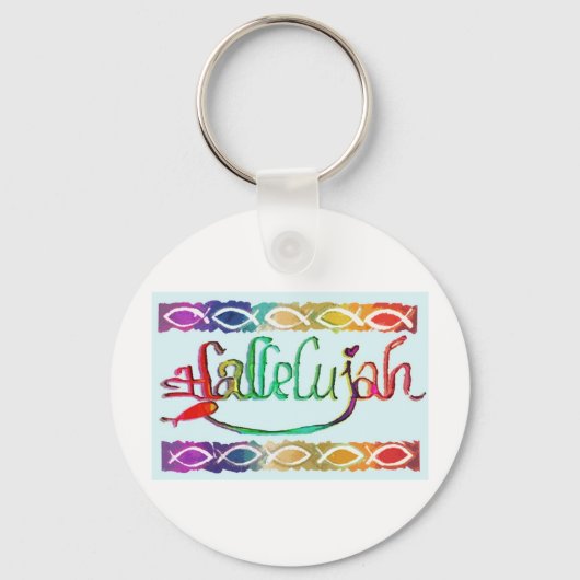 hallelujahFISH.jpg Sleutelhanger (Voorkant)