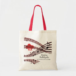 HALLELUJAHS IN DE STORM AANGEPAST TOTE BAG